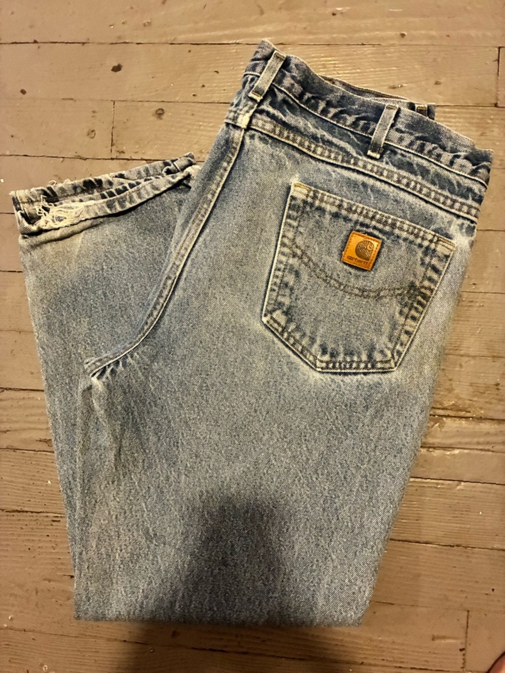 Carhartt Traditional Fit Jeans B180 PRW 38x30 | Authentic Leather Logo | 2009/03